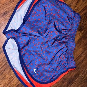Nike Blue and Red Star Patterned Shorts
